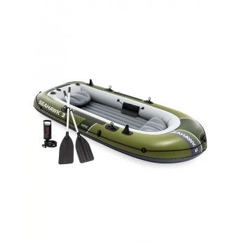 Надувная лодка INTEX 66333 "SEAHAWK 3" 295х137х43см, вёсла 137см, насос 68614, до 360кг Надувная лодка INTEX 66333 "SEAHAWK 3" 295х137х43см, вёсла 137см, насос 68614, до 360кг