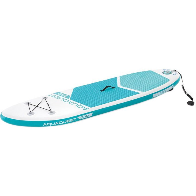 SUP-доска INTEX "AQUA QUEST 240" 244x76x13см, насос, весло, лиш, сумка, до 90 кг, 68241 SUP-доска INTEX "AQUA QUEST 240" 244x76x13см, насос, весло, лиш, сумка, до 90 кг, 68241
